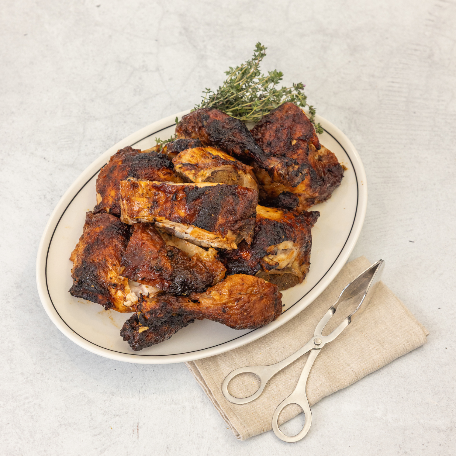 Free Range Roast BBQ Chicken (Serves 6-8)