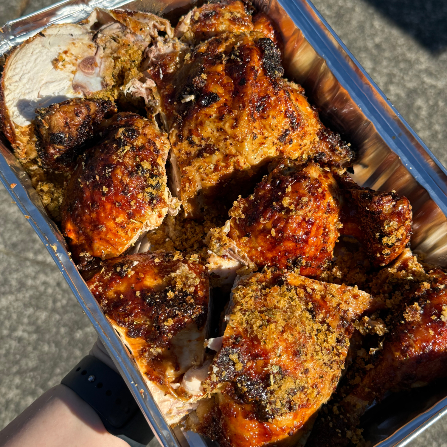 Free Range Roast BBQ Chicken (Serves 6-8)